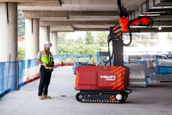 HITT is using Hilti&rsquo;s Jaibot for repetitive tasks such as drilling anchors