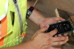Rogers O'brien's Safety Manager Utilizes The Polar Armband To Monitor His Biometrics While On The Jobsite Rogers O'brien's Safety Manager Utilizes The Polar Armband To Monitor His Biometrics While On The Jobsite