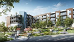 Nestled Into A Hillside, Vista Verde Will Transform An Underutilized Lot Of The Adjacent Church Into A 5 Story, 52 Unit Building