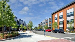 Flat 9 at Whittier breaks down isolating superblock layouts by incorporating bisecting streets through the developments that connect them to their greater communities