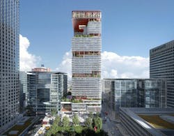 8 Canada Square, A Norman Foster Designed Office Building That&rsquo;s Currently The Global Headquarters Of Hsbc Holdings, Will Have Large Sections Of Its Fa&ccedil;ade Removed To Create Landscaped Terraces Design By Kpf