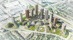 Mattamy Homes and QuadReal Property Group released the final designs for The Clove, the first phase of the Cloverdale Mall redevelopment. (CNW Group/Mattamy Homes Limited)