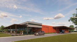 Caldwell County Evacuation Center FEMA-operated evacuation shelter in the Greater Austin metropolitan area Rendering courtesy Method Architecture