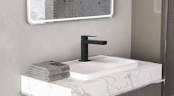Olympia i4 lavatory faucet in black matte finish. Photo: Olympia Faucets