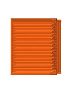 The new VS5321 Louver from Industrial Louvers, Inc. Rendering courtesy ILI