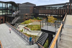 Metal cladding trends and innovations AIA course BDCuniversity February 2023 01_Facebook-Exterior-Corrugated-Cladding-Washington_byBenjaminBenschneider_PureFreeform