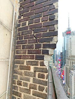 As maintenance is deferred, cracks and spalls proliferate into emergency hazards. Photo courtesy Hoffmann Architects + Engineers