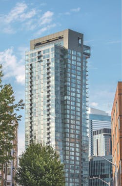 Solarban 60 low-e glass at Kinects Tower Solarban 60 low-e glass at Kinects Tower