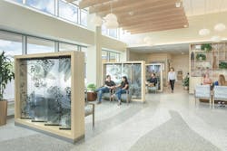 Augusta Health Outpatient Pavilion, by Barton Malow and CannonDesign, is among a new wave of projects that reflect a heightened awareness surrounding materials and finishes: design elements feature softer and warmer finishes that promote comfort and biophilia to improve health and wellness outcomes. Photo: Laura Peters, courtesy CannonDesign Augusta Health Outpatient Pavilion, by Barton Malow and CannonDesign, is among a new wave of projects that reflect a heightened awareness surrounding materials and finishes: design elements feature softer and warmer finishes that promote comfort and biophilia to improve health and wellness outcomes. Photo: Laura Peters, courtesy CannonDesign