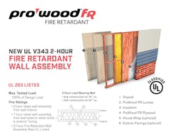 ProWood FR V343 wall assembly ProWood FR V343 wall assembly