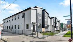 Harrison Row Townhomes exterior complete