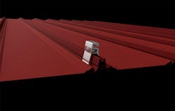 Metal roof clamp building product rendering Metal roof clamp building product rendering