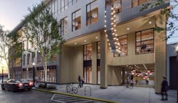 Exterior, artist's rendering of 609 Ponce office loft