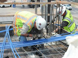 Rogers O'brien's Safety Manager Utilizes The Polar Armband To Monitor His Biometrics While On The Jobsite