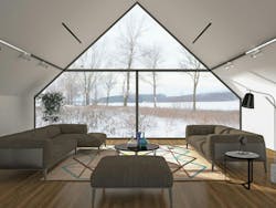 Invi Air Diffusers in room interior