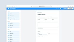 A time-off request re-created as a digital fillable form. Courtesy Fluix