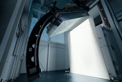 The lab&rsquo;s artificial sun consists of hundreds of LEDs fixed to a movable arm. Photo: ETH Zurich