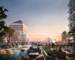 8 Canada Square, A Norman Foster Designed Office Building That&rsquo;s Currently The Global Headquarters Of Hsbc Holdings, Will Have Large Sections Of Its Fa&ccedil;ade Removed To Create Landscaped Terraces Design By Kpf