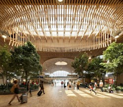 Portland opens $2 billion mass timber expansion and renovation to its international airport Portland opens $2 billion mass timber expansion and renovation to its international airport