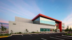 Located on 24 acres in Ashburn, Va., the QTS Shellhorn Data Center is designed with function and aesthetic in mind, along with unique touches that allow it to stand out in the dense data center alley. Photo &copy; Kurt Griesbach, courtesy Corgan