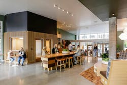 Slabtown Square affordable housing project in Slabtown, Portland, Oregon Slabtown Square affordable housing project in Slabtown, Portland, Oregon