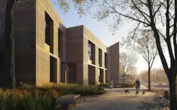 Jen-Hsun Huang and Lori Mills Huang Collaborative Innovation Complex at Oregon State University aims to be the first all-mass-timber lab meeting rigorous vibration criteria, design by ZGF