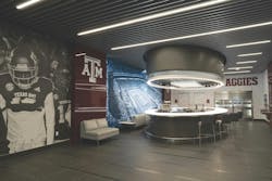Pictured: Texas A&M University&rsquo;s remodel of its Davis Center Nutrition Station. Photo courtesy PBK