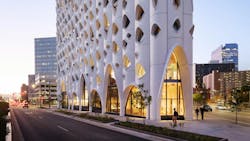 Populus Hotel, Denver, the first carbon positive hotel in the United States. Photo: Jason O'Rear, courtesy The Beck Group