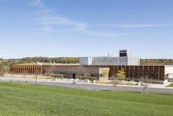 The completed Vermont Agriculture and Environmental Laboratory’s (VAEL) façade took inspiration from local barns for both detailing and materiality. The completed Vermont Agriculture and Environmental Laboratory’s (VAEL) façade took inspiration from local barns for both detailing and materiality.