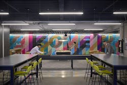 Southline, Dorchester, Mass. Southline&rsquo;s lounge space on level 2 features shuffleboard and billiards