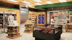 Vienna Beef, Chicago, Ill. Rendering of the deli market