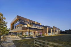 Cleveland Foundation Headquarters, Cleveland, Ohio. The Cleveland Foundation headquarters connects to its surroundings with terraced outdoor spaces, a public caf&eacute;, and glass nano walls that open onto the future park space shared with the adjacent Dunham Tavern Museum