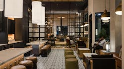 Pictured: The Midland Lofts, Kansas City, Mo. To supplement the apartments&rsquo; compact floorplans, Midland Lofts offers community amenities such as a library, co-working space, and coffee bar