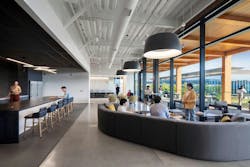 Integrated spaces are designed to promote connections between people in different parts of the organization. Photo &copy; LPA