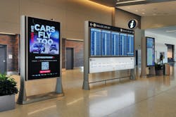 At Salt Lake City International Airport, a collaborative approach led to the installation of FIDS every 400 feet. Photo courtesy Gresham Smith