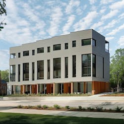 A rendering of the Ralph David Abernathy Row Houses in Atlanta, which Cove Architecture designed in 15 days. This multifamily project includes 15 row houses, each outfitted with smart home technologies and sustainability features. A rendering of the Ralph David Abernathy Row Houses in Atlanta, which Cove Architecture designed in 15 days. This multifamily project includes 15 row houses, each outfitted with smart home technologies and sustainability features.