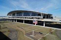 The Indianapolis International Airport is a testament to the ability of microgrids to help airports meet renewable energy goals. Photo courtesy Kimley-Horn