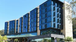 IRVINE, CALIFORNIA - 16 APRIL 2020: Brandywine student housing in the Middle Earth area of the University of California Irvine.