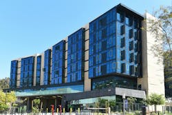 IRVINE, CALIFORNIA - 16 APRIL 2020: Brandywine student housing in the Middle Earth area of the University of California Irvine.