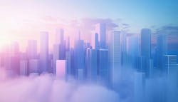 Digital Rendering Of A Downtown Building In Simulation City, Created Using Computer Technology For A Realistic Representation Of The Structure AI generated Digital Rendering Of A Downtown Building In Simulation City, Created Using Computer Technology For A Realistic Representation Of The Structure AI generated