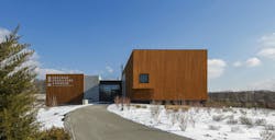 Pictured: The main lobby at the Jean & Ric Edelman Fossil Park & Museum of Rowan University. Photo &copy; Jeff Goldberg / Esto, courtesy Buro Happold