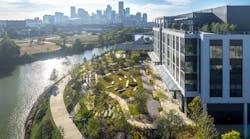 East River blends historic industrial character with modern design, creating vibrant public spaces along Buffalo Bayou in Houston, Texas. Photo &copy; ShauLin Hon