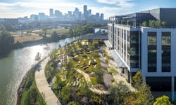 East River blends historic industrial character with modern design, creating vibrant public spaces along Buffalo Bayou in Houston, Texas. Photo &copy; ShauLin Hon
