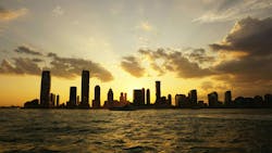 Silhouette Of City Buildings During Sunset in New York City Silhouette Of City Buildings During Sunset in New York City