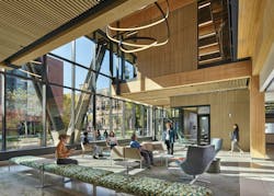 Amy Gutmann Hall at the University of Pennsylvania. Photo credit Jeffrey Totaro, courtesy Lake Flato