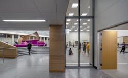 Human Movement Studio at the Health Innovation Center & Founders Hall, Northern Kentucky University. Photo courtesy CO Architects