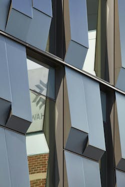 Innovation Village at Fanshawe College, London, Ontario, Canada, designed by Diamond Schmitt. Photo credit: Tom Arban Photography Inc., courtesy Diamond Schmitt