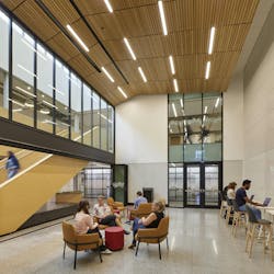 Innovation Village at Fanshawe College, London, Ontario, Canada, designed by Diamond Schmitt. Photo credit: Tom Arban Photography Inc., courtesy Diamond Schmitt Innovation Village at Fanshawe College, London, Ontario, Canada, designed by Diamond Schmitt. Photo credit: Tom Arban Photography Inc., courtesy Diamond Schmitt