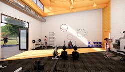 The new police station's staff amenities will iinclude a fitness center.