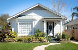 Starter home cottage white trim